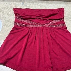 Very cute strapless Express blouse